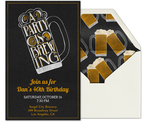 Brewing Party Invitation