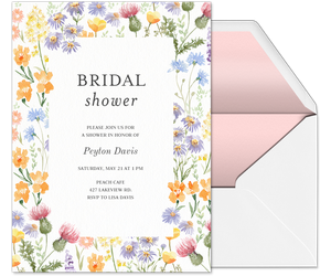 Bright Blooms (Bridal) Invitation
