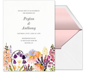 Bright Blooms (Wedding) Invitation