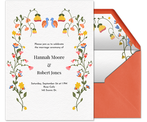 Bright Little Blooms (Ceremony) Invitation
