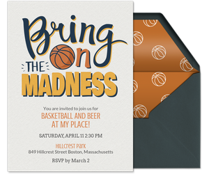 Bring on the Madness Type Invitation