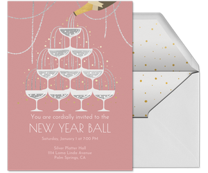 Champagne Tower Invitation