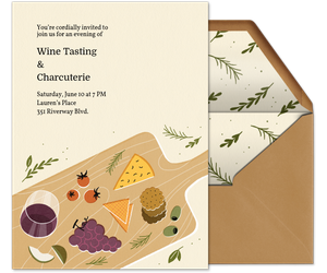 Charcuterie & Wine Invitation