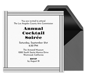 Cocktail Soirée Invitation