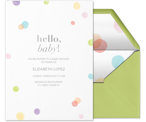 Colorful Confetti Invitation