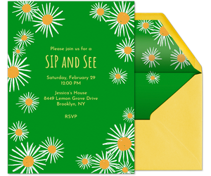 Daisy Shower Invitation