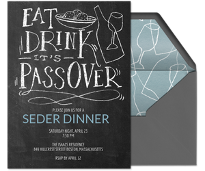 Eat, Drink, It's Passover Invitation
