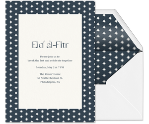 Eid Star Frame Invitation