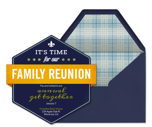 Family Reunion Crest Invitation