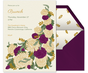 Floral Cornucopia Invitation