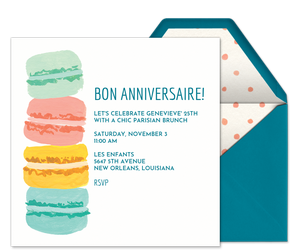 French Macarons Invitation