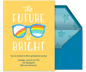The Future Is Bright Invitation