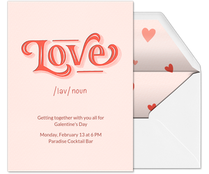 Galentines Definition Invitation