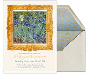 Gallery Frame Gold Invitation