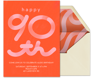 Get A Squiggle On - 90 Invitation