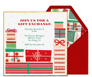 Gift Exchange Invitation