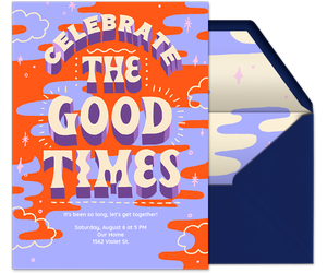 Good Times In The Summer Invitation