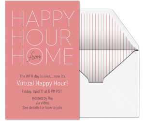 Happy Hour from Home Invitation