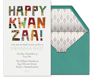 Happy Kwanzaa Invitation