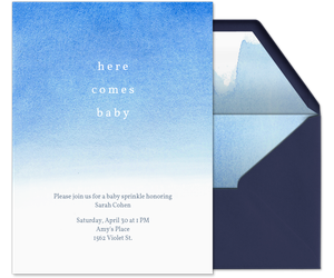 Here Comes Baby Invitation