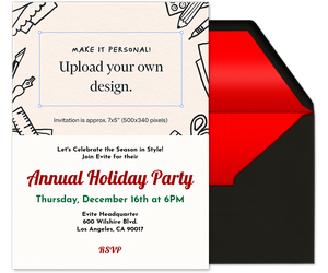 Holiday Upload Image Invitation