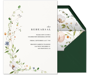 Ikebana Arrangement (Rehearsal) Invitation