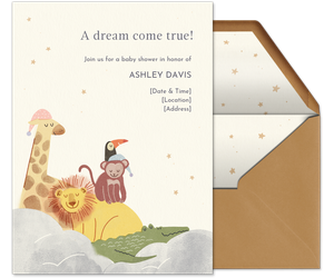 Jungle Animals Invitation