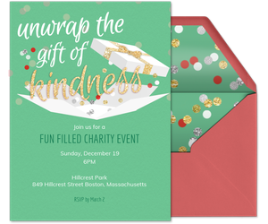 Kindness Gift Holiday Invitation