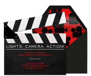 Lights, Camera, Action Invitation