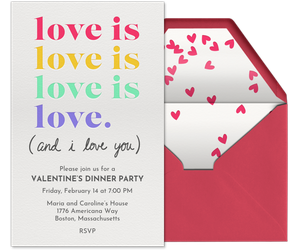 Love is Love is Love Invitation