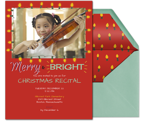 Merry And Bright Invitation