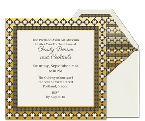 Garden Medallion Invitation