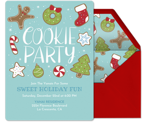 Holiday Cookie Party Invitation