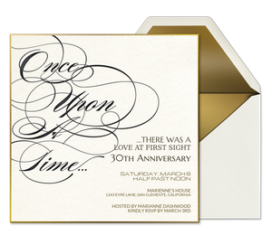 Once Upon A Time Invitation