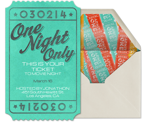 One Night Only Invitation