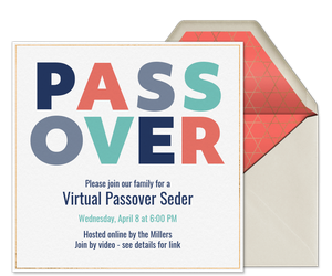 Passover Invitation
