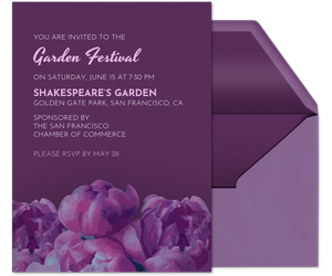 Peonies Invitation