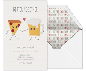 Pizza Beer Invitation