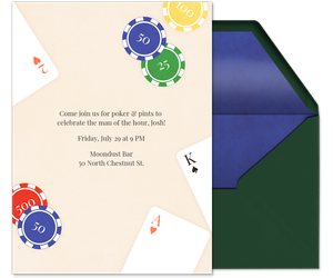 Poker Chips Invitation