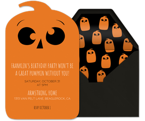 Pumpkin Eyes Invitation