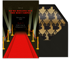 Red Carpet Invitation