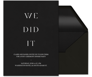 Simply Perfect (Reception) Invitation