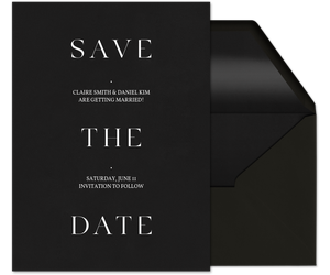 Simply Perfect (Save The Date) Invitation