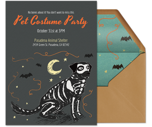 Skele Dog Invitation
