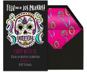 Sugar Skulls Invitation