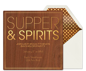 Supper Club Invitation