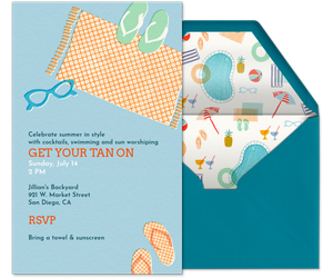 Tan On Invitation