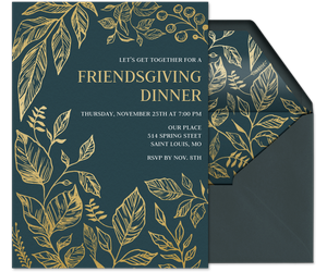 Thankful for Friends Invitation