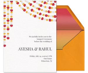 Toran (Sangeet Ceremony) Invitation
