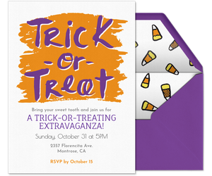 Trick or Treating Invitation